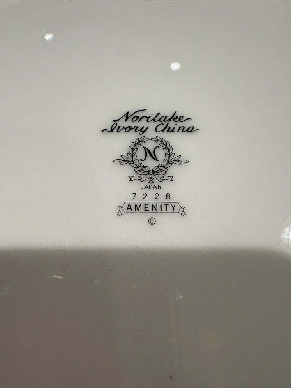 Vintage Amenity Noritake White Gold Trim Floral Bread & Butter Plates